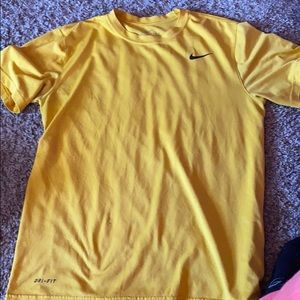 Yellow Nike Dri-Fit Shirt